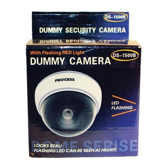 Safety Technology Dmwhtcm Dummy Dome Camera With Led And White Body