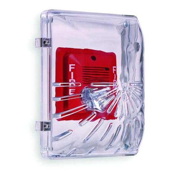 Horn/Strobe Damage Stopper and Open Back Box for Flush Mount
