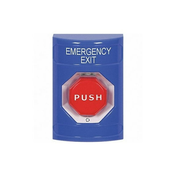 Safety Technology International Emergency Exit Push Button,Blue,SPDT SS2409EX-EN