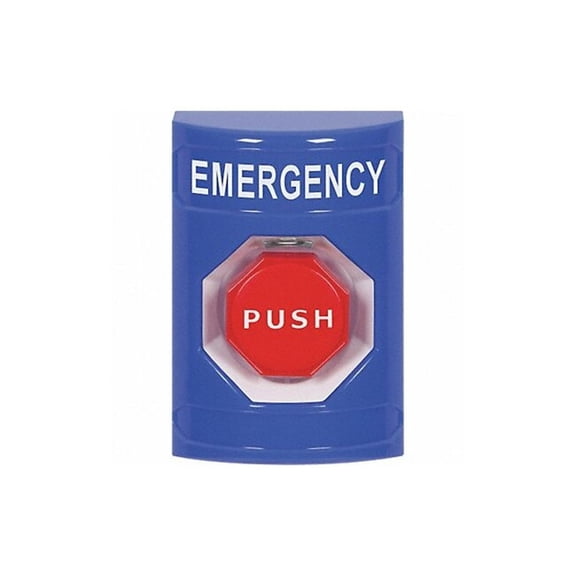 Safety Technology International Emergency Push Button,Blue,SPDT Relay CA2