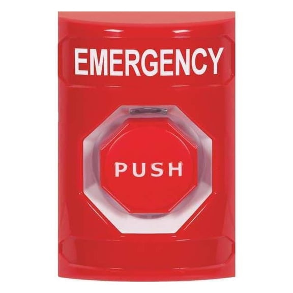 Safety Technology International Emergency Push Button,Red,SPDT Relay SS2002EM-EN