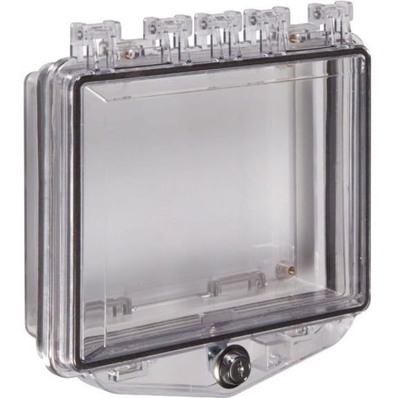Safety Technology International Enclosure,Enclosed,Clear,Ext. Key Lock STI-7510F