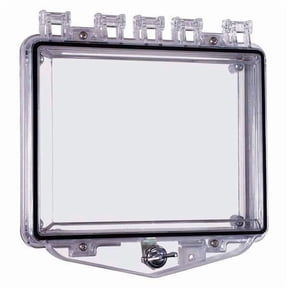 Safety Technology International Enclosure,Open,Clear,Flush,Thumb Lock STI-7511E