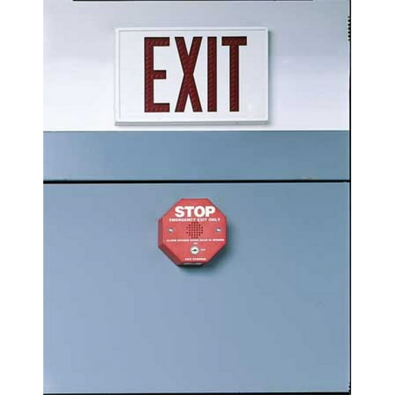 Safety Technology International Exit Door Alarm,Red,Polycarbonate,100 dB 3JYW2