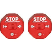Safety Technology International, Inc. STI-6400 Exit Stopper Multifunction Door Alarm, Helps Prevent Unauthorized Exits or Entries Through Emergency Doors Two Pack