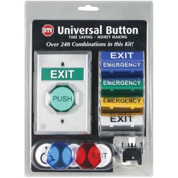 Safety Technology International, Inc. UB-1 Universal Button, Momentary Illuminated LED Push Button, Ready to Assemble Out of Box$$Electrical