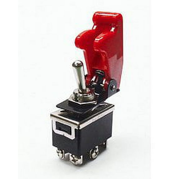 Safety Toggle Switch DPDT 20 Amp"RED"