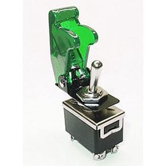 Safety Toggle Switch DPST 20 Amp "Transparent Green"