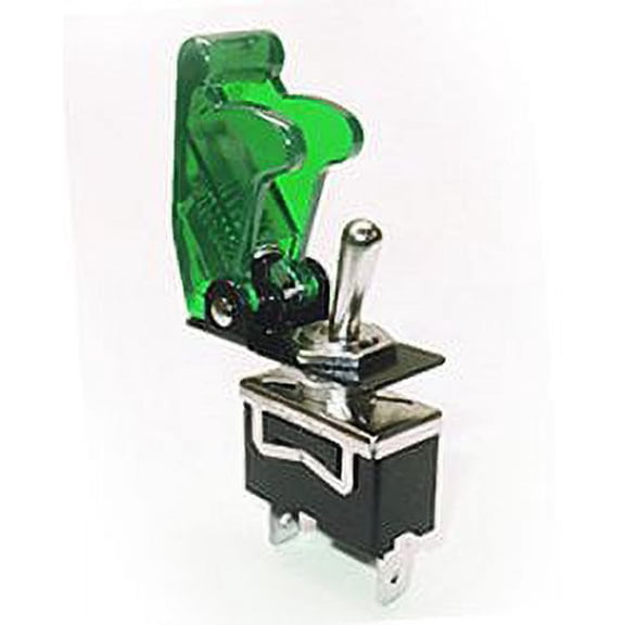 Safety Toggle Switch SPDT 20 Amp"Transparent Green"