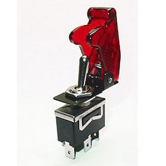 Safety Toggle Switch SPDT 20 Amp"Transparent Red"