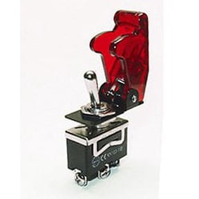 Safety Toggle Switch SPDT 20 Amp"Transparent Red"