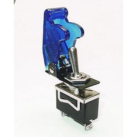 Safety Toggle Switch SPST 20 Amp"Transparent Blue"