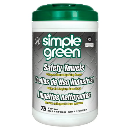 Safety Towels, 10 X 11 3/4, 75/canister | Bundle of 5