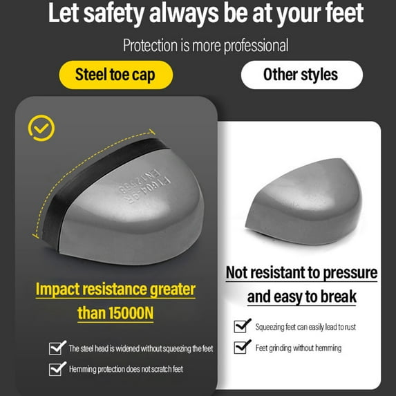 Safety Trainers Men Women Safety Shoes Steel Toe Cap Lightweight Work Shoes Non Slip Breathable Puncture Proof EU 38-44