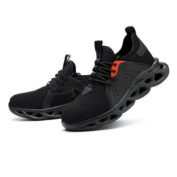 Safety Trainers Men's Steel Toe Cap Boots Waterproof Work Shoes Cushioning Work Trainers Fashion Anti-Smashing 5.5-11