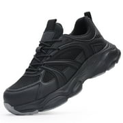 Safety Trainers Mens Steel Cap Trainers Lightweight Work Safety Shoes Womens Breathable Industrial Sneakers
