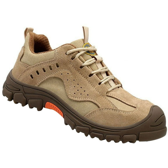 Safety Trainers Mens Steel Toe Cap Trainers Anti-Smashing Safety Shoes Breathable Work Shoes Lightweight Comfort