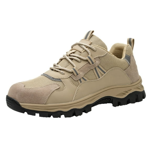 Safety Trainers Mens Steel Toe Cap Trainers Anti-Smashing Safety Shoes Lightweight Breathable Comfort Non Slip
