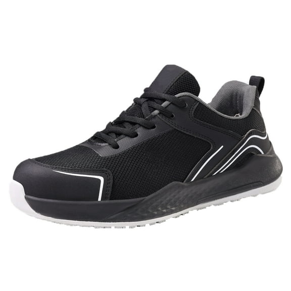 Safety Trainers Mens Steel Toe Cap Trainers Lightweight Safety Shoes Anti-Smashing Breathable Work Shoes Comfort 5.5-9.5