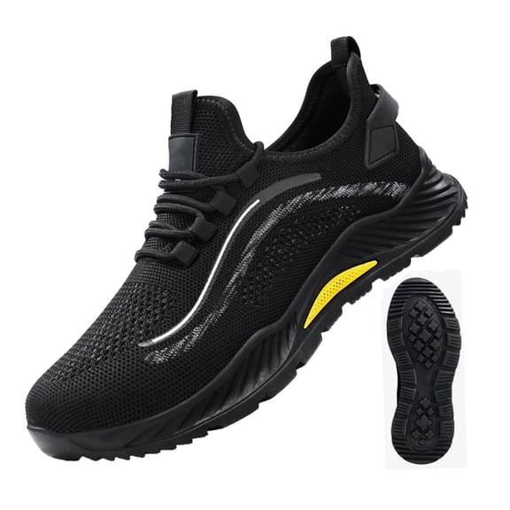Safety Trainers Mens Womens Steel Toe Cap Trainers Lightweight Safety Shoes Comfortable Work Shoes Breathable