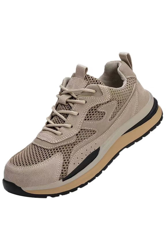 Safety Trainers Shoes Men Women Lightweight Work Shoes Sporty Breathable Steel Toe Shoes Slip Resistant