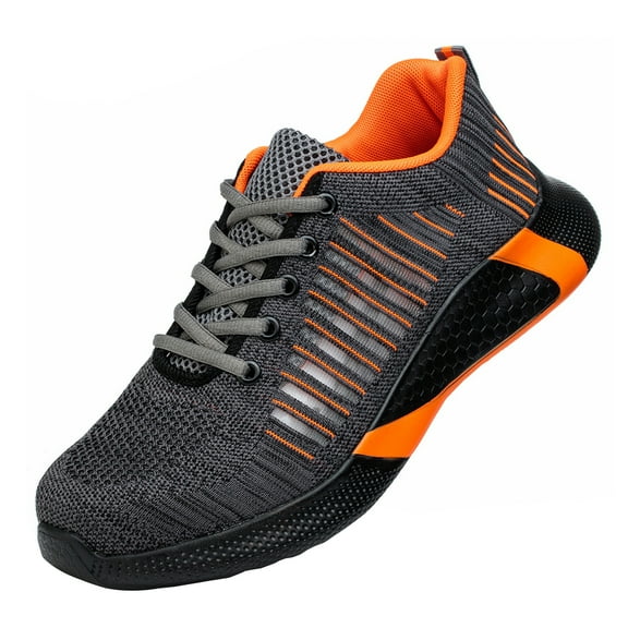 Safety Trainers Slip Resistant Steel Toe Cap Trainers for Men Women Puncture Proof Safety Shoes Work Shoes Comfortable Breathable