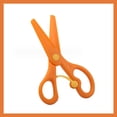 thumbnail image 1 of Safety Training Scissors Blunt Tip Plastic Craft Scissors for Kids Art Cutting Practice Tool for Paper DIY Scrapbooking Educational Use 13.5×6.5cm Orange, 1 of 4