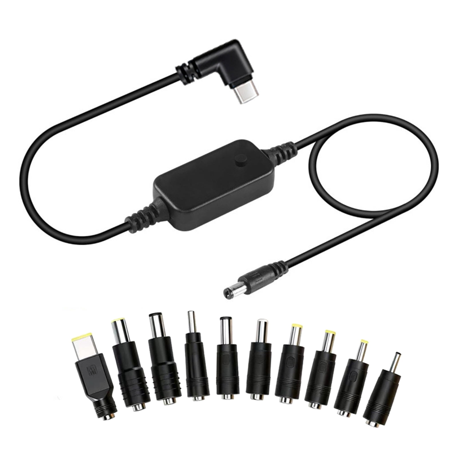 Safety Type C to DC5.5 Charging Cable +10 Adapters with Overcurrent ...