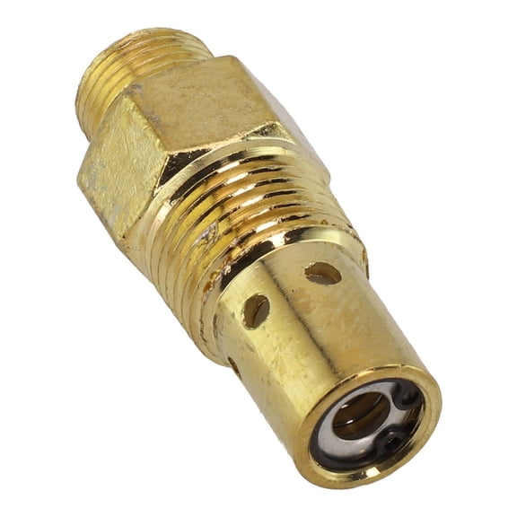 Safety Valve Zinc Brass Check Valve Unloader Line Input Zinc/Brass Material 16.5Mm Thread 20.5Mm Compressor Line Input 62Mm Size