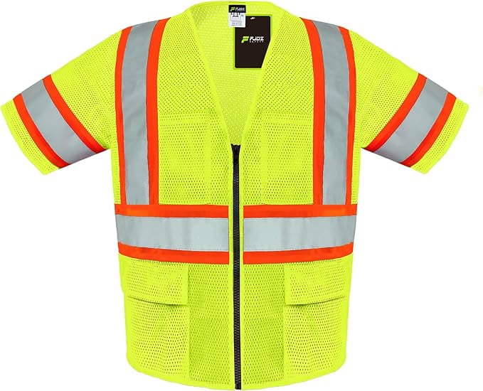 Safety Vest Reflective High Visibility with Pockets for Men and Women ...