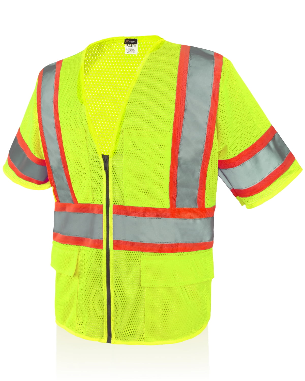 Safety Vest Reflective High Visibility with Pockets for Men and Women ...
