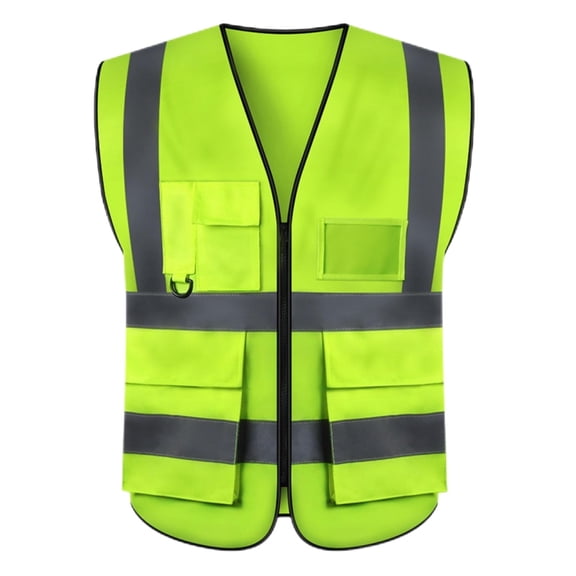 Safety Vest for Men High Visibility Reflective Vests Construction Security Workwear Vest with Multi Pockets