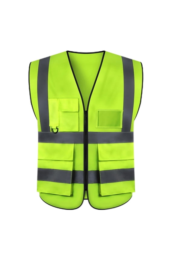 Safety Vest for Men High Visibility Reflective Vests Construction Security Workwear Vest with Multi Pockets