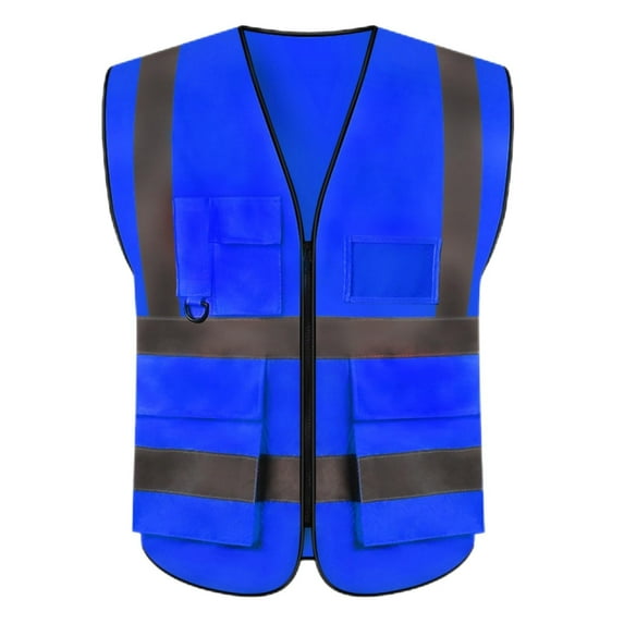 Safety Vest for Men High Visibility Reflective Vests Construction Security Workwear Vest with Multi Pockets
