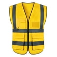 thumbnail image 1 of Safety Vest for Men High Visibility Reflective Vests Construction Security Workwear Vest with Multi Pockets, 1 of 5