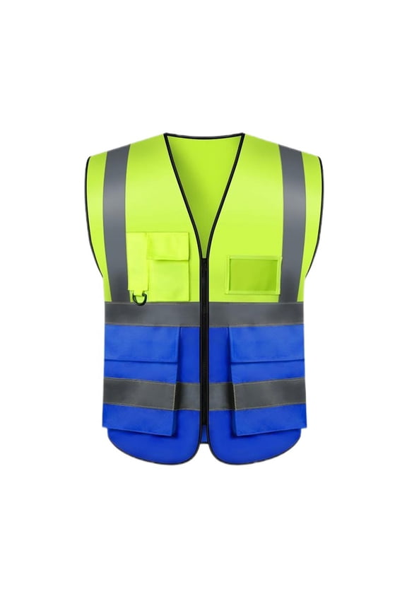 Safety Vest for Men High Visibility Reflective Vests Construction Security Workwear Vest with Multi Pockets