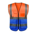 thumbnail image 1 of Safety Vest for Men High Visibility Reflective Vests Construction Security Workwear Vest with Multi Pockets, 1 of 5