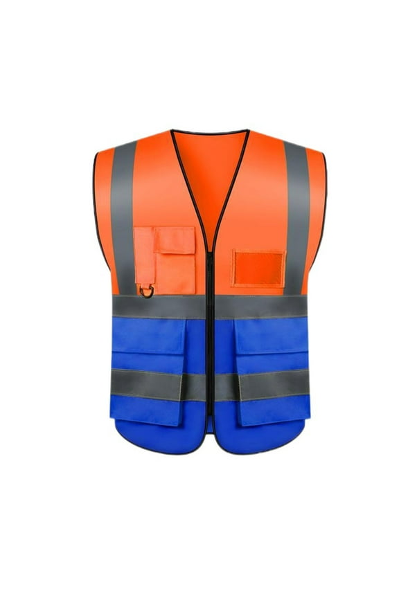 Safety Vest for Men High Visibility Reflective Vests Construction Security Workwear Vest with Multi Pockets