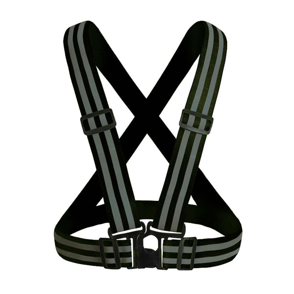 Safety Vests Adjustable Bright Neon Color High Visibility Reflective