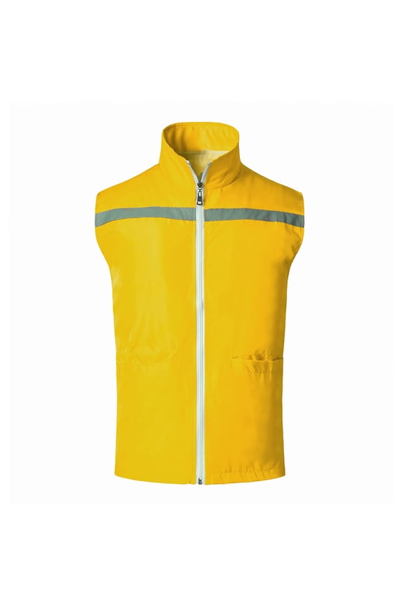 Safety Volunteer Supermarket Uniform Vests-Yellow-L
