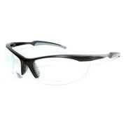 Safety Vu Bifocal Clear Polycarbonate Safety Glasses with +2.00 Magnifier
