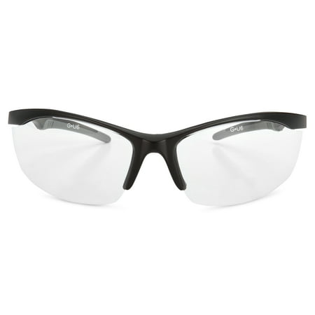 Safety Vu Bifocal Safety Glasses Black Frame with Clear Lens +1.50 Magnifier.