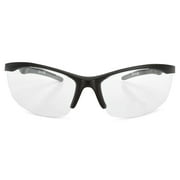 Safety Vu Bifocal Safety Glasses Black Frame with Clear Lens +1.50 Magnifier.