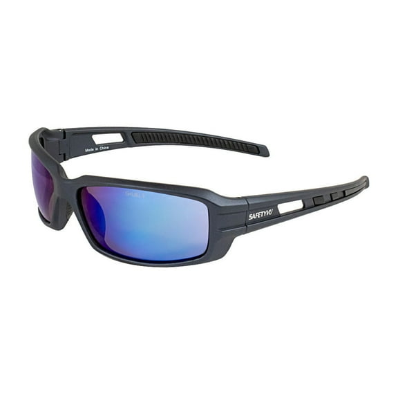 Safety Vu Outdoors Safety Glasses Full Frame Mt. Blue - PolyCarbonate Mirror Blue Lens