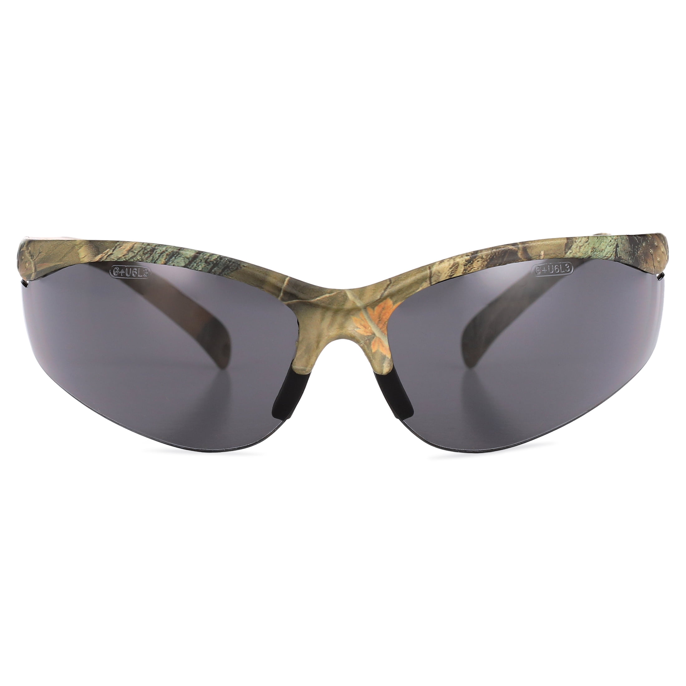 Safety Vu Rimless Safety Glasses, Camo/Smoke