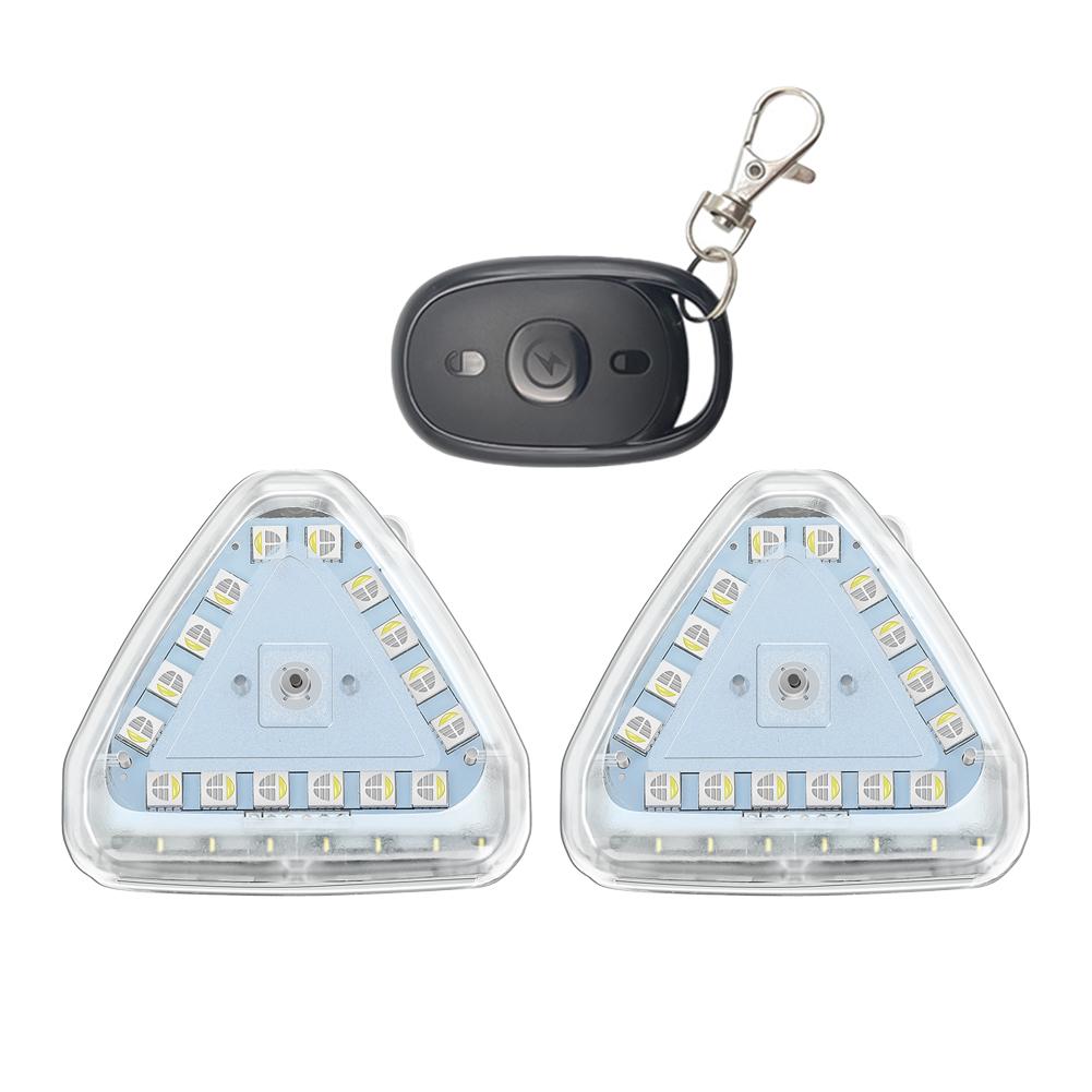 Safety Warning Triangle Strobe Flashing Blink Brake Tails Light Strobe