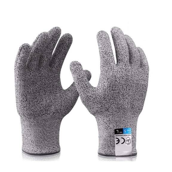 Safety Work Gloves Food Grade Level 5 Protection Cut Resistant Gloves Stainless Steel Wire Metal Mesh Butcher Protective Gloves Apply To Wood Carving, Carpentry And Knife Working