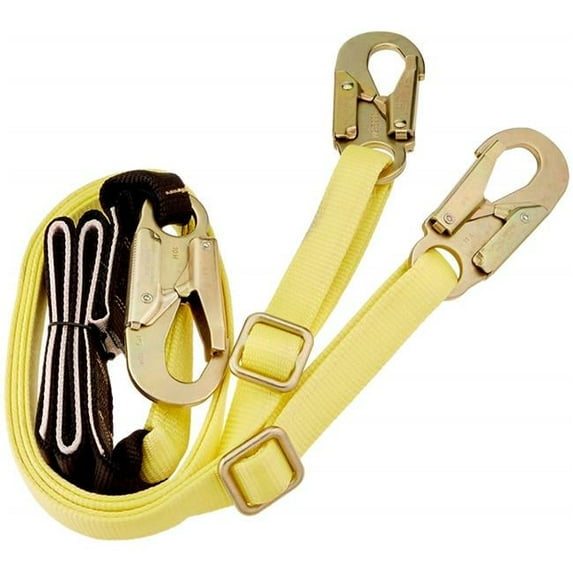 Safety Works 242343 Twin Leg Adjustable Lanyard Heavy Duty Protective Cover
