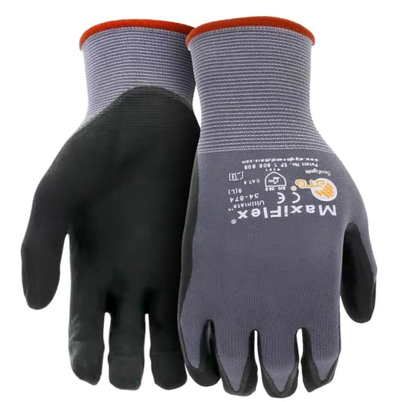 MaxiFlex Ultimate Men's XL Seamless Knit Nylon/Lycra Glove 34-874T/XL