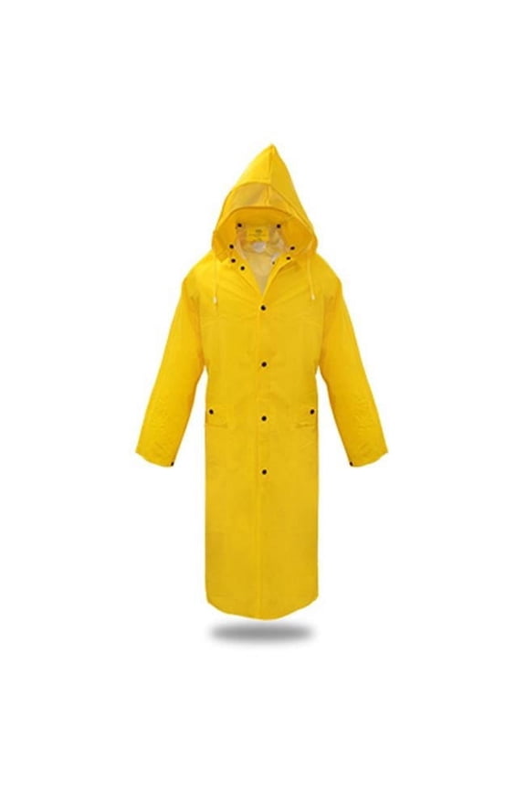 Safety Works 3PR8000YG Rain Jacket, Hi Viz Yellow PVC, Lined, 48-In. Long, XXXL - Quantity 1